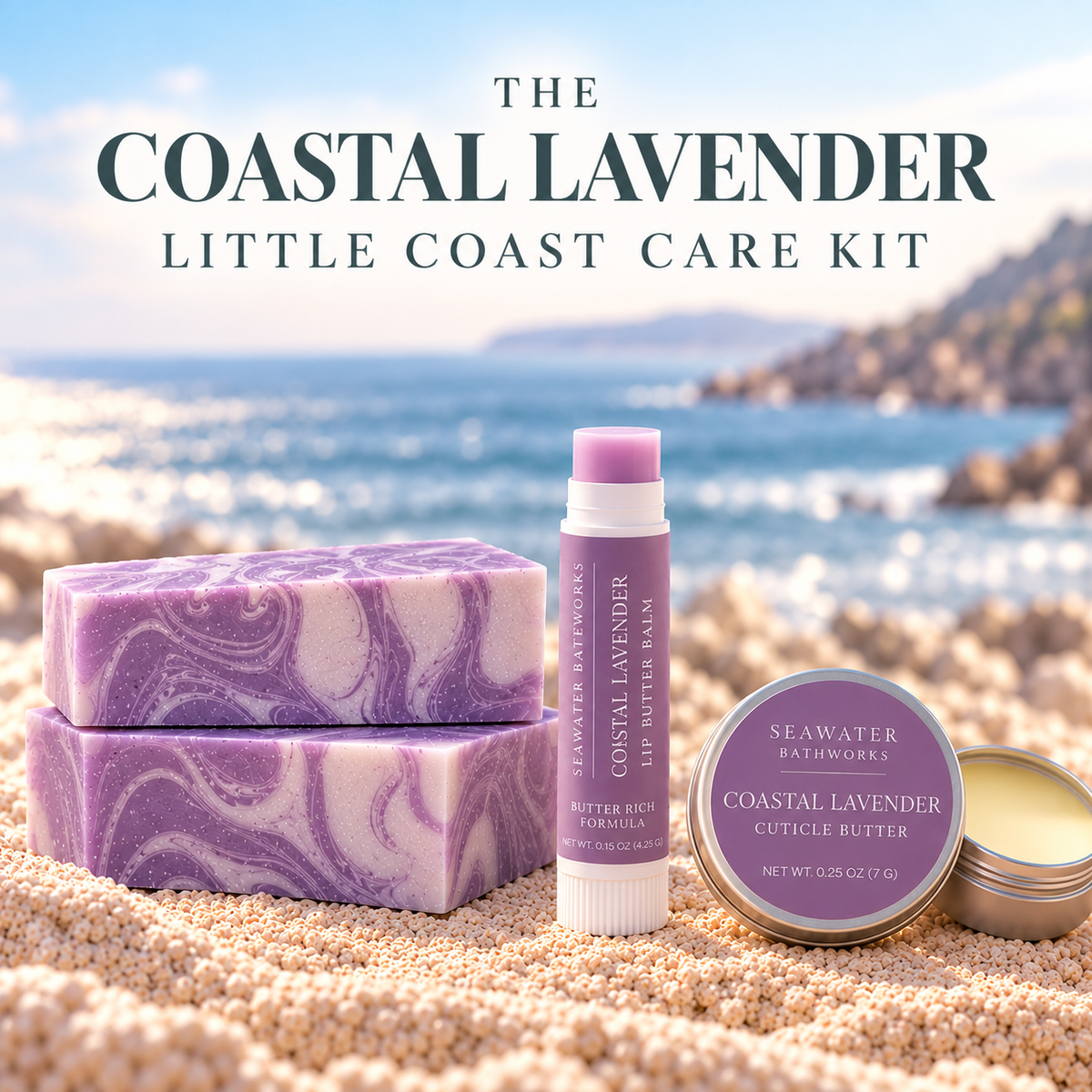 The Coastal Lavender Little Coast Care Set