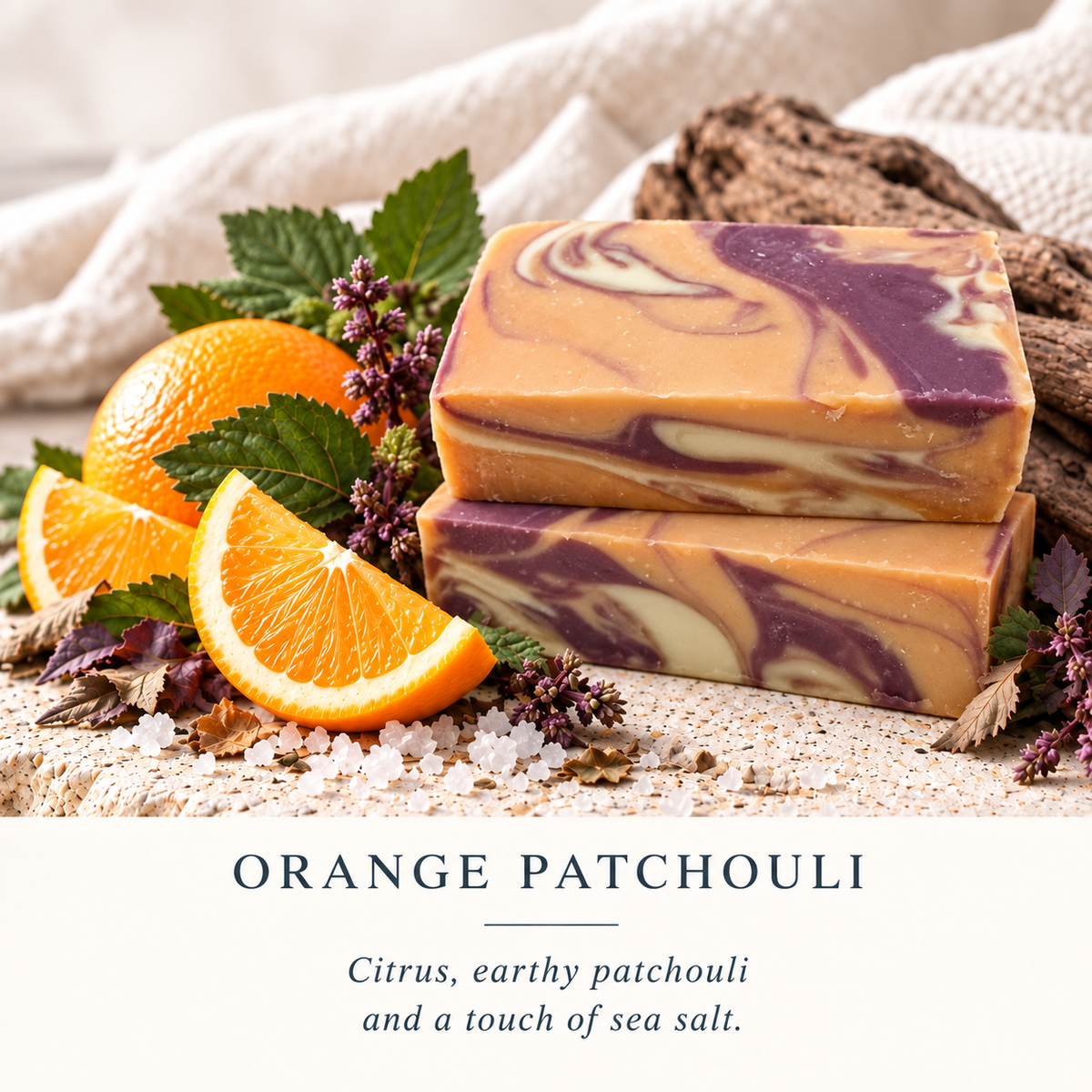 Orange-Patchouli Butter Bar Soap
