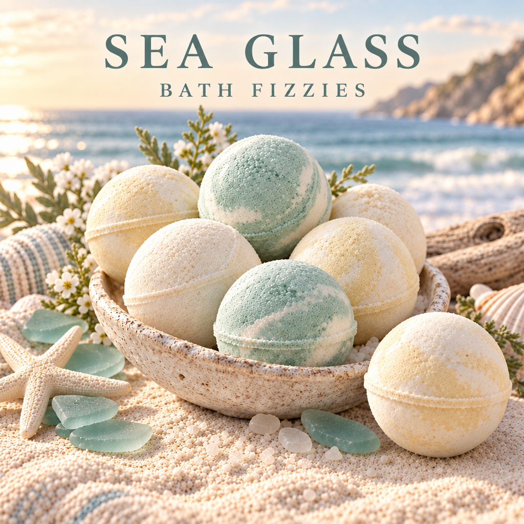 Sea Glass Bath Fizzies - Sage & Ivory