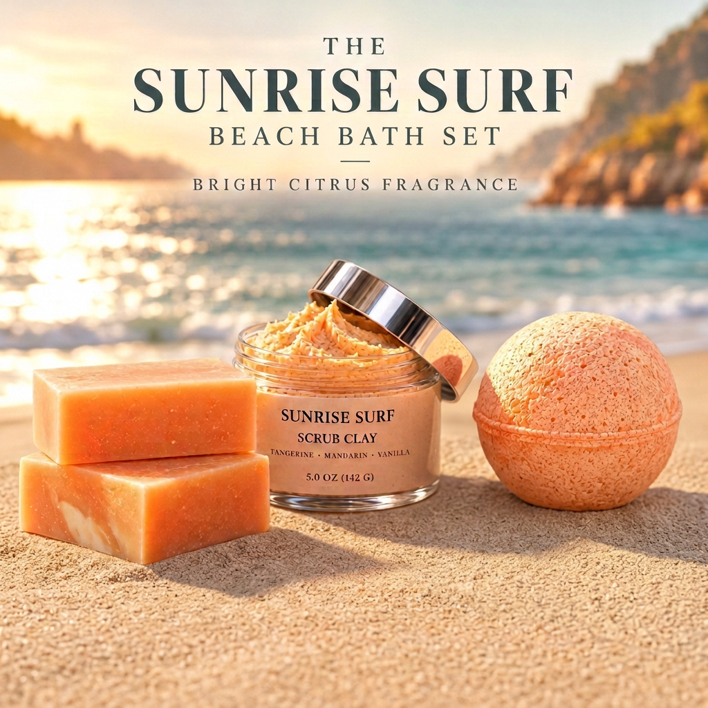 The Sunrise Surf Beach Bath Set