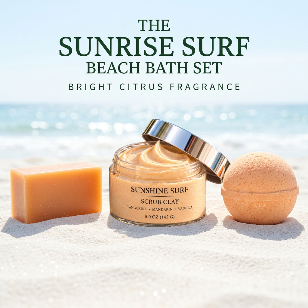 The Sunrise Surf Beach Bath Set