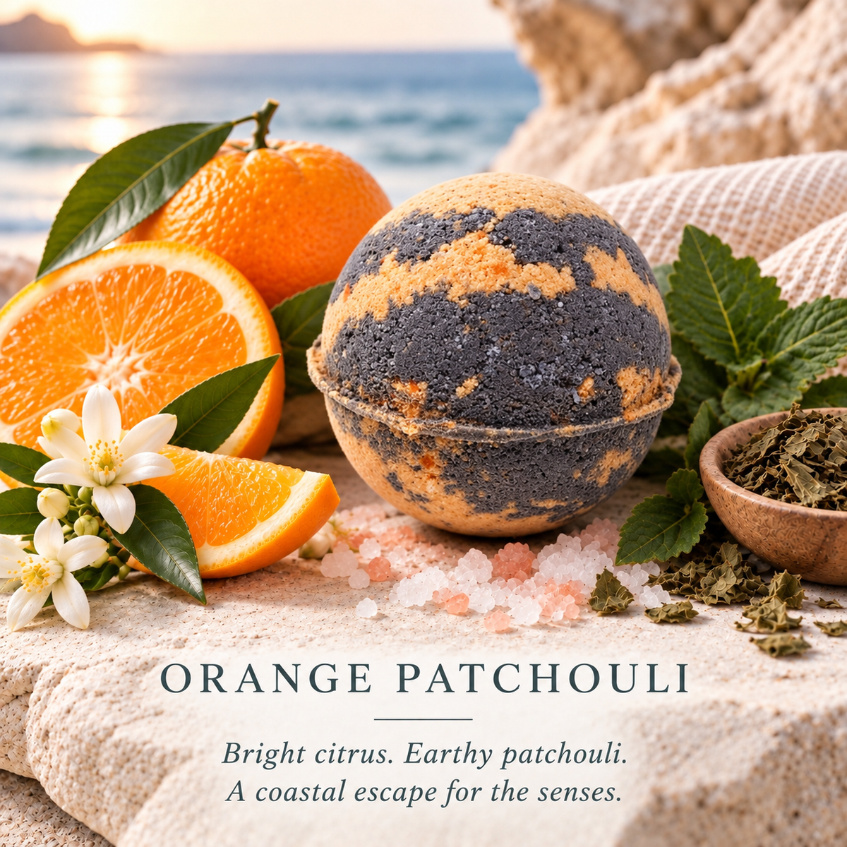 Orange Patchouli Bath Bomb
