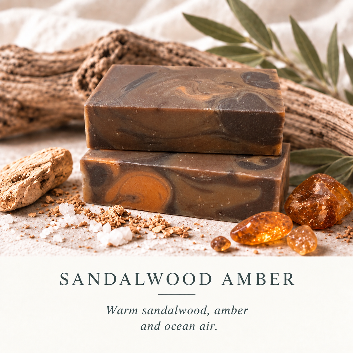 Sandalwood & Amber Butter Bar Soap