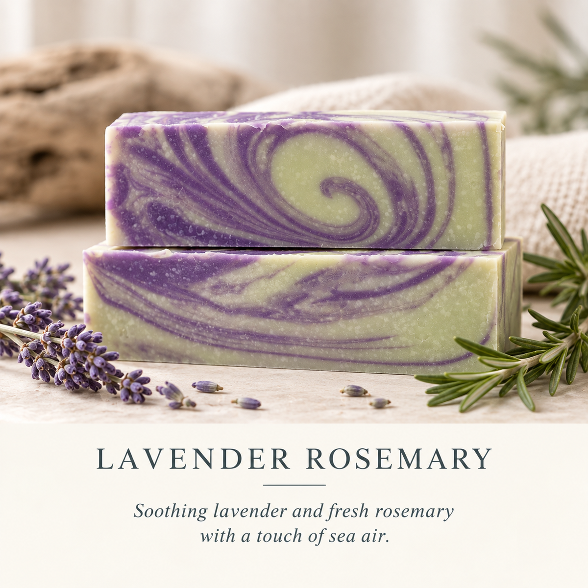 Lavender-Rosemary Butter Bar Soap