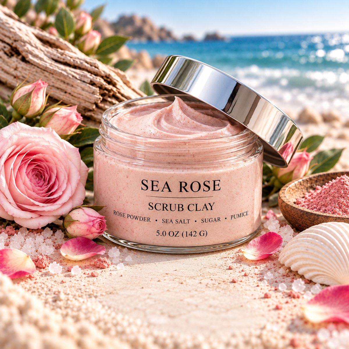 Sea Rose Body Scrub Clay