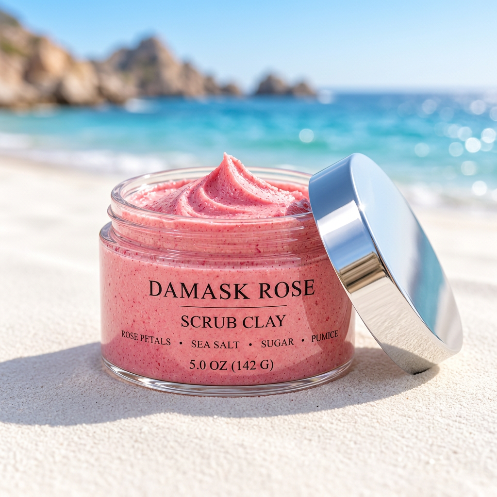 Damask Rose Scrub Clay - No Props