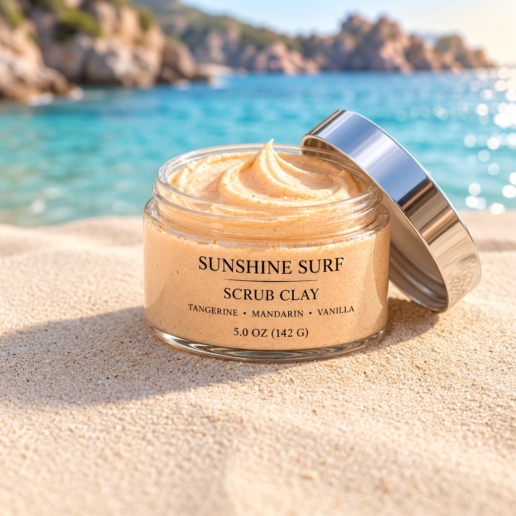Sunshine Surf Scrub Clay - Clear Jar